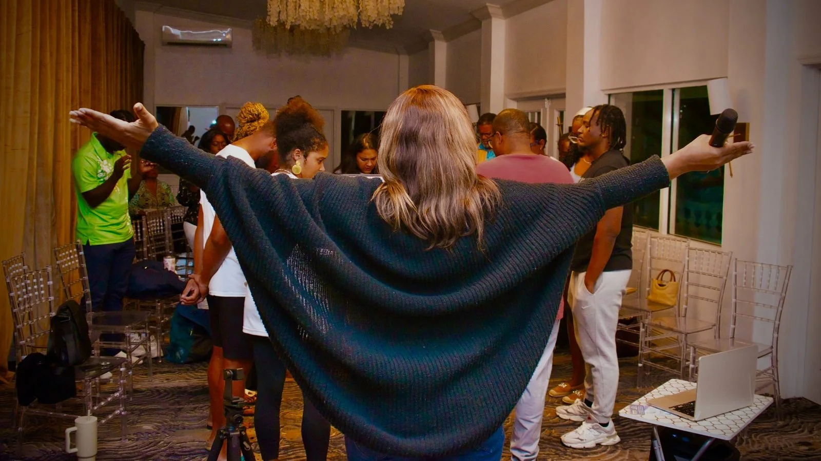 People coming together in worship and prayer at an IOT gathering.